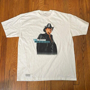 Vintage Tim McGraw Live Like You Were Dying Tour Shirt 2004 unisex XL